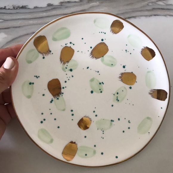 Pretty Anthropologie Dessert Plate - Picture 1 of 4